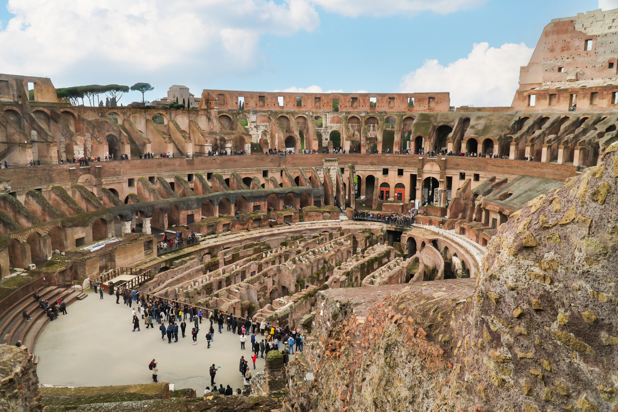 colosseum arena where gladiators once fought