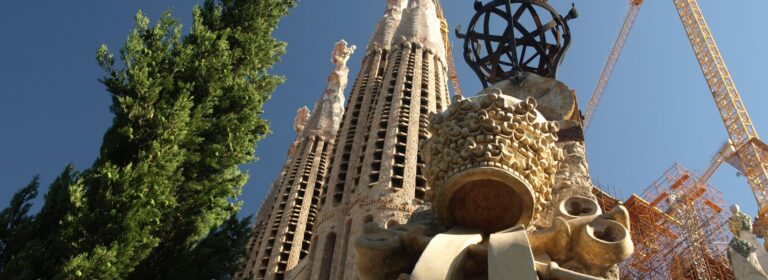 Majestic Sagrada Familia Barcelona with detailed sculptures