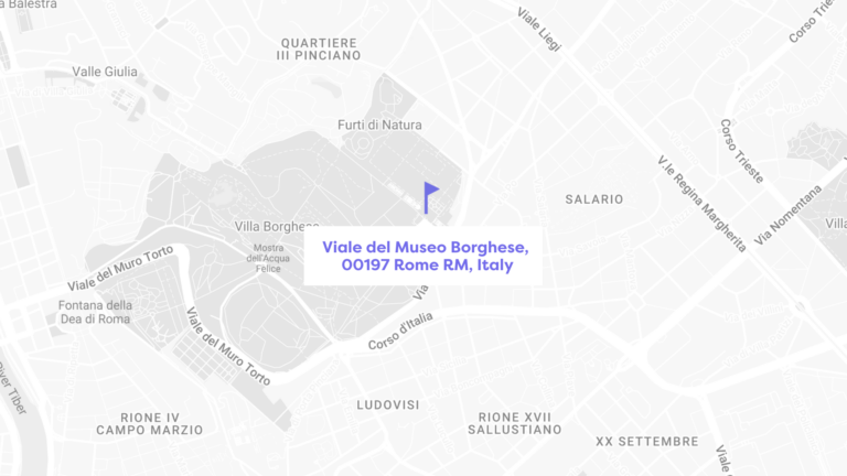 borghese museum location in rome, italy