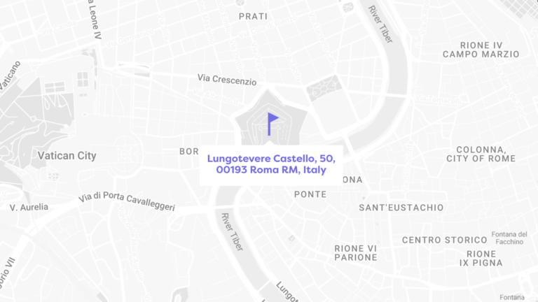 map of castel sant'angelo location