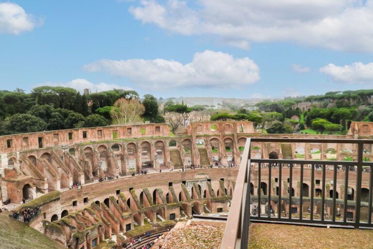 Historic Roman Colosseum's architectural masterpiece