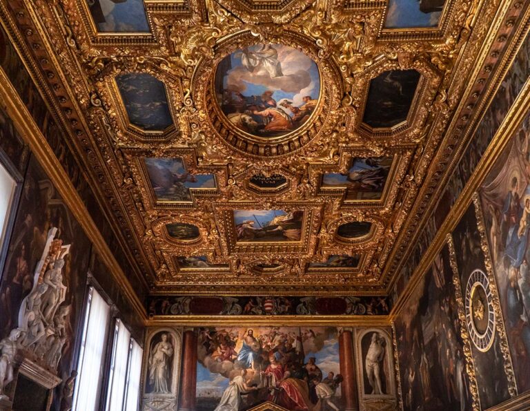 Interior view of Venice Doge's Palace