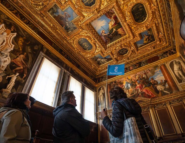 Mural elegance at Doge's Palace with guided tour