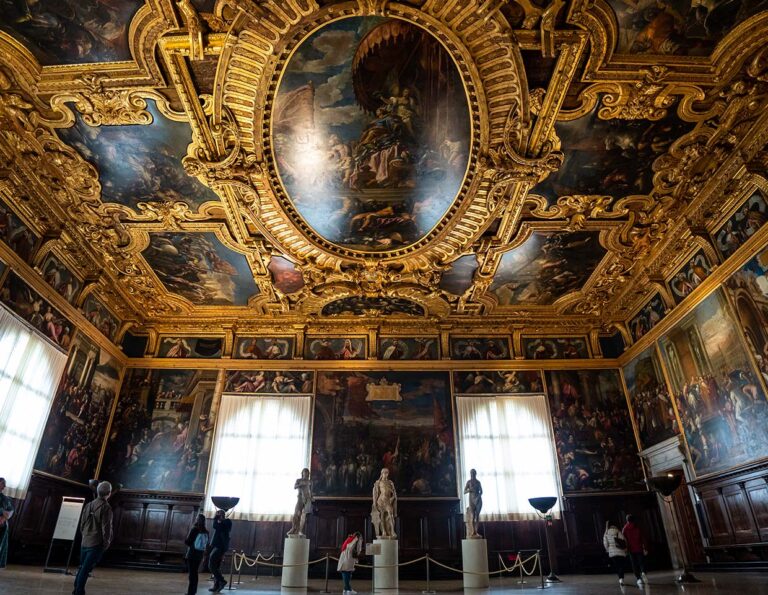 Interior view of Venice Doge's Palace