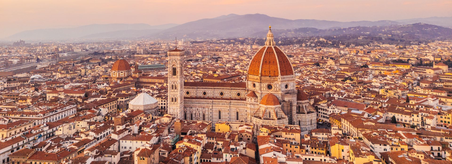 Top view of Florence cathedral