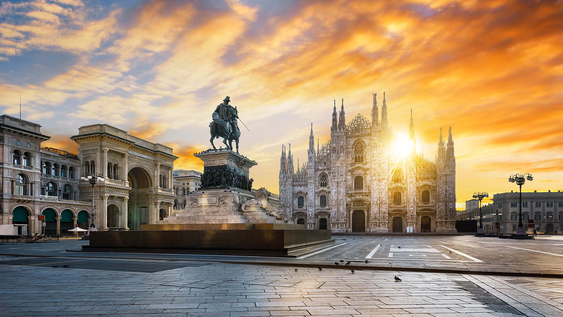 milan at sunset