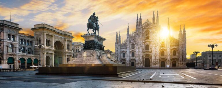 beautiful cathedral in milan