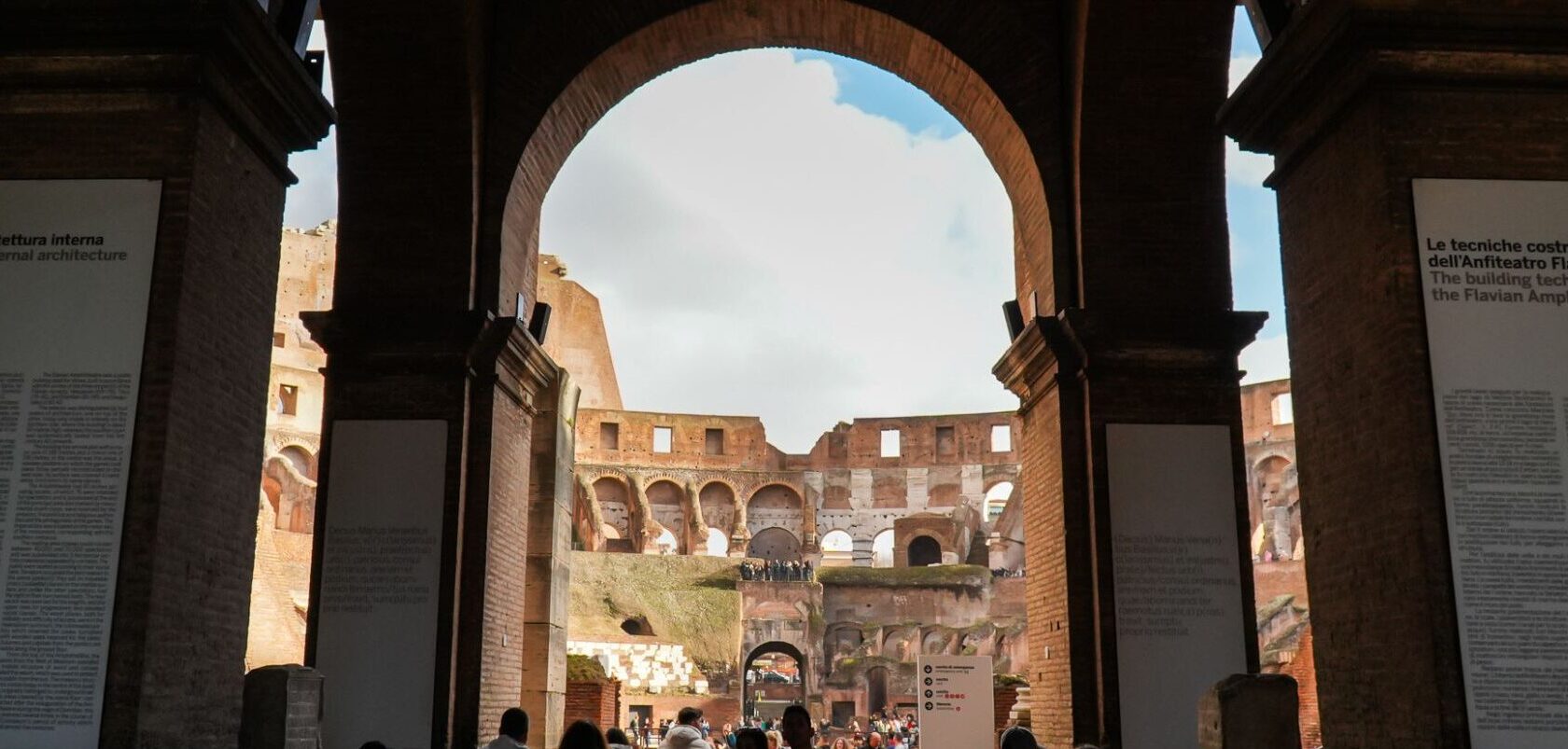 Flavian architecture tour in historic Colosseum