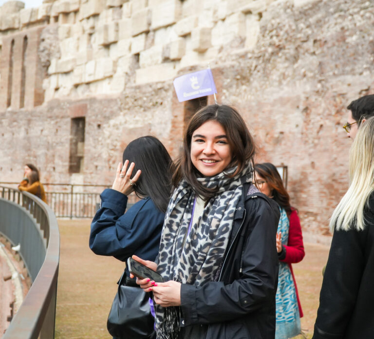 Colosseum's grandeur during Rome history tour