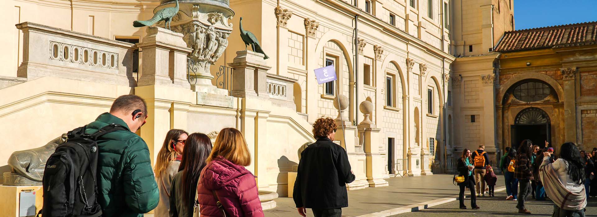 Tourists exploring the stunning basilica in Vatican City