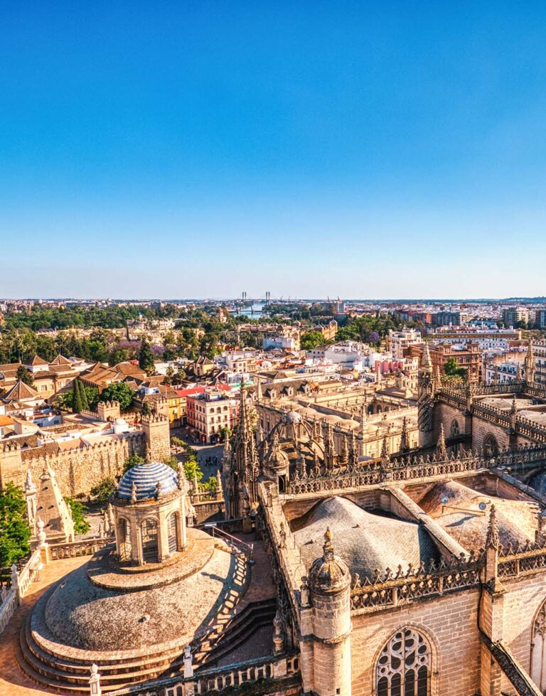 aerial view of seville spain